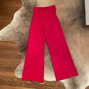 Red dress pants